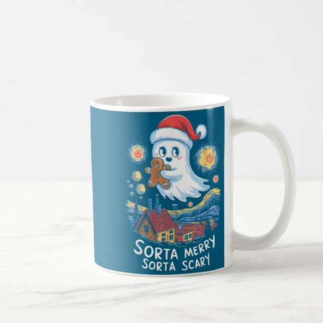 Mug Sorta Merry Sorta Y Santa Ghost Christmas Gingerbr (Droite)