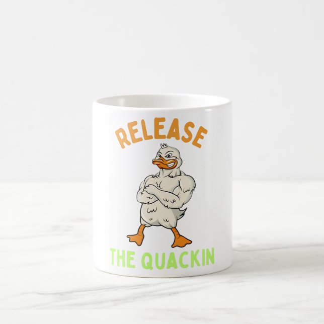 Mug Sortez Le Bodybuilder De La Salle De Sport Quackin (Centre)