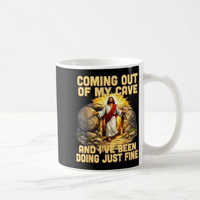 Mug Sortie de la grotte la Résurrection de Jésus Pâque (Droite)