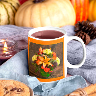 Mug Soucis, Hydrangea, Lys Floral d'Automne