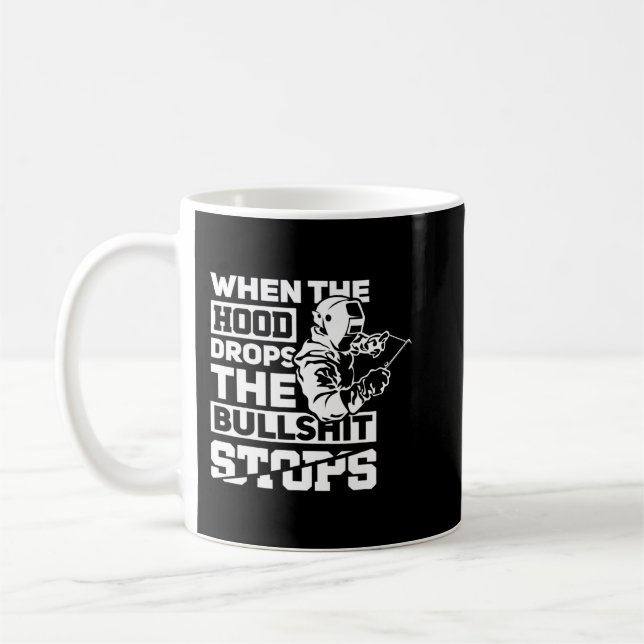 Mug Soudage Lorsque Le Hood Lâche Le Soudeur Pipeliner (Gauche)