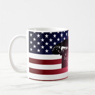 Mug Soudeuse et drapeau américain