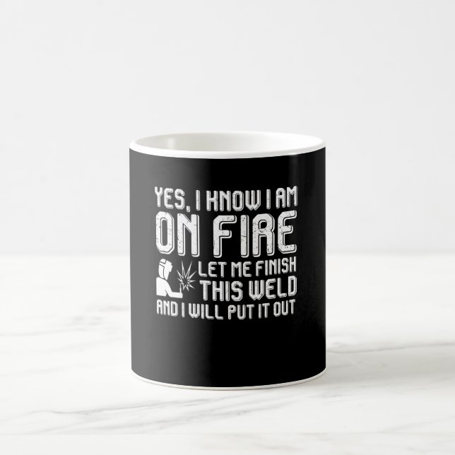 Mug Soudeuse sur la soudure de finition du feu je l'ai (Centre)