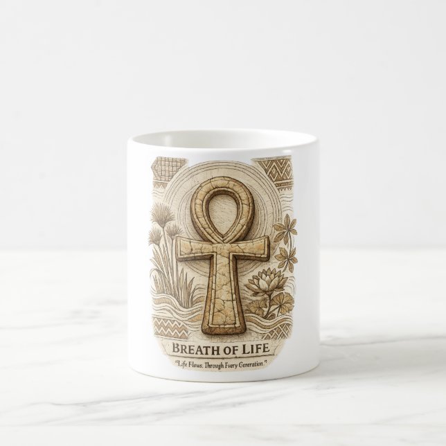 Mug Souffle de Vie | Ankh | Afrique Ancienne  (Centre)