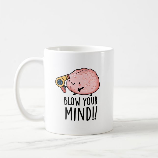 Mug Souffle ton de cerveau drôle (Gauche)
