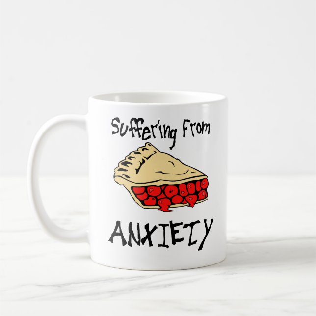 Mug Souffrir De L'Anxiété Du Tarte (Gauche)