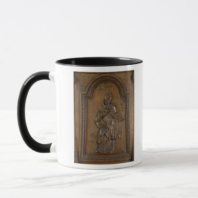 Mug Soulagement dépeignant l'évêque de St Medard (Gauche)