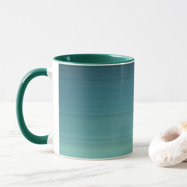Mug Soumettre l'ombre couleur Turquoise (Avec donut)