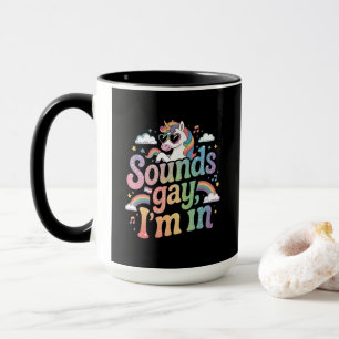 Mug Sounds gay Je suis dans LGBT pride arc-en-ciel uni