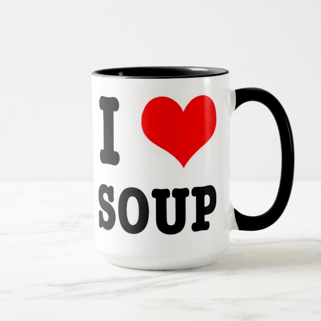 MUG SOUPE I HEART (LOVE) (Droite)