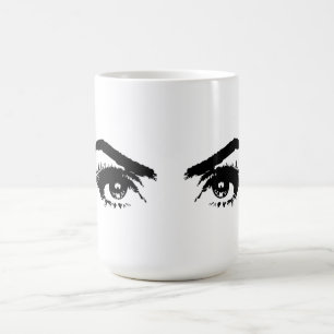 Mug Sourcils de croquis de femmes