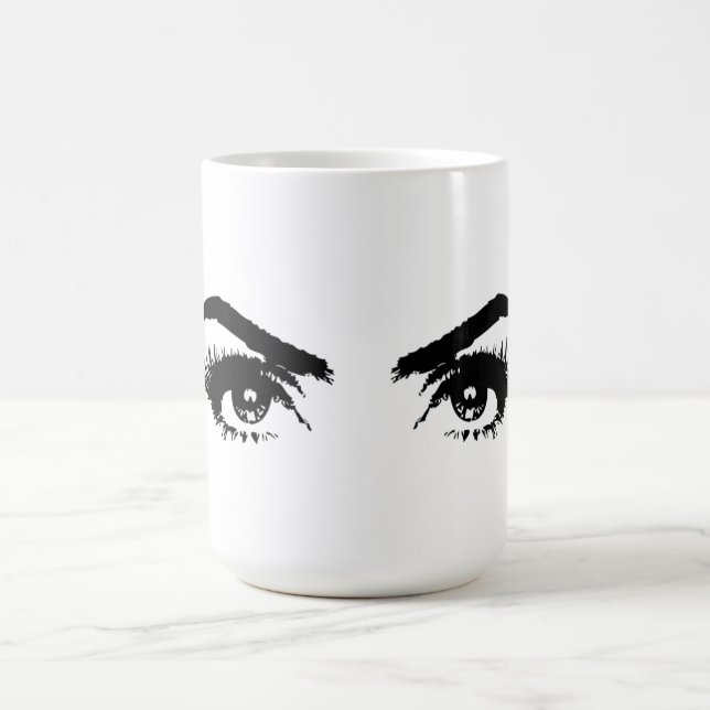 Mug Sourcils de croquis de femmes (Centre)