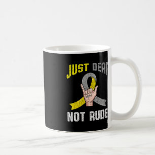 Mug Sourd et non Rude Apparence Sensibilisation ASL La