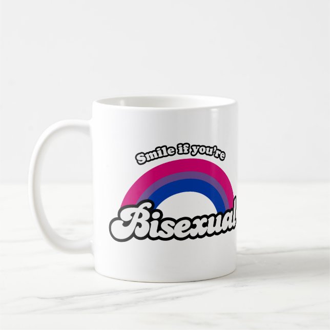Mug Souriez si vous êtes bisexuel (Gauche)