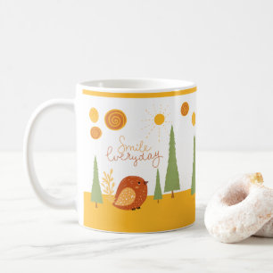 Mug Souriez tous les jours Boho Bird Soleil mou