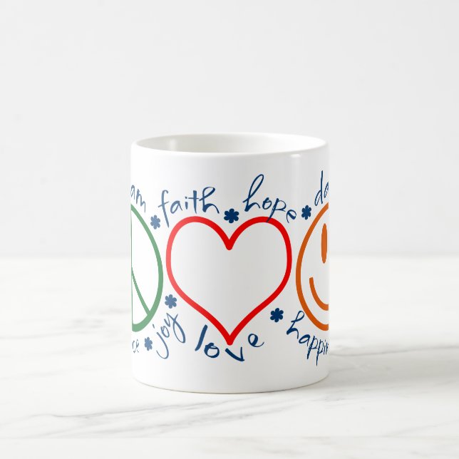 Mug Sourire d'amour de paix (Centre)