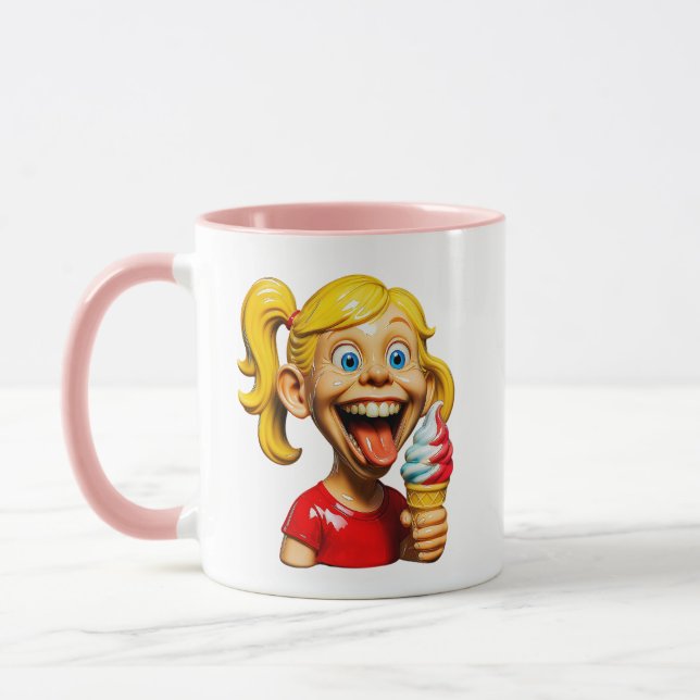 Mug Sourire Éclatant de Glace (Gauche)