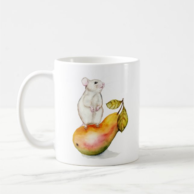 Mug Souris Charmeuse sur une Poire (Gauche)