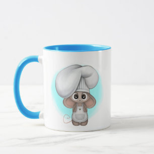 Mug souris chef mignonne ajouter monogramme