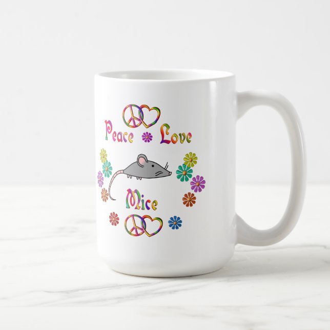 MUG SOURIS D'AMOUR DE PAIX (Droite)