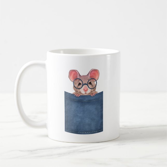 Mug Souris dans la poche (Gauche)