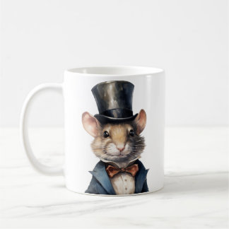 Mug Souris dans un chapeau de haut et un costume de Mu