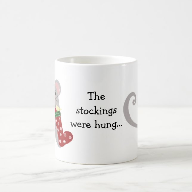Mug Souris de Noël avec chaussettes (Centre)