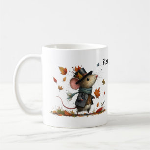 Mug Souris mignonne dans le chapeau supérieur Automne 