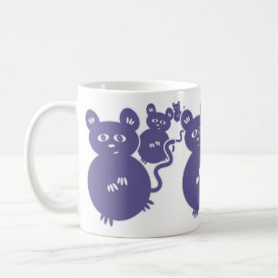 Mug Souris pourpres malfaisantes se levant pour
