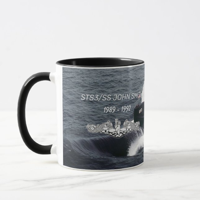Mug Sous-image USS Cincinnati (SSN-693) Mug/BG (Gauche)