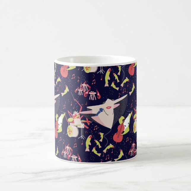 Mug Sous la mer Marine Animals Chanson de musique (Centre)