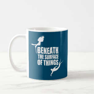 Mug Sous la surface Citation de plongée en scaphandr