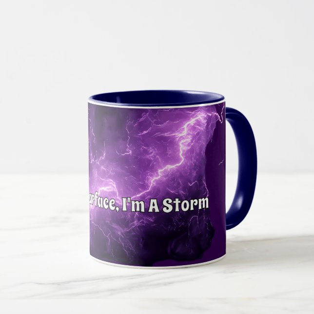 Mug Sous La Surface - Tempête À L'Intérieur (Devant droit)