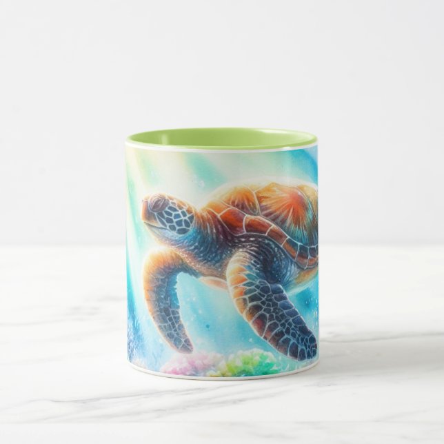 Mug Sous la tortue de mer (Centre)