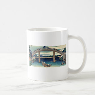Mug Sous le pont de Mannen par Katsushika, Hokusai