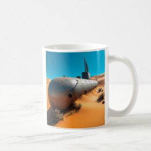 Mug Sous-marin épave désert