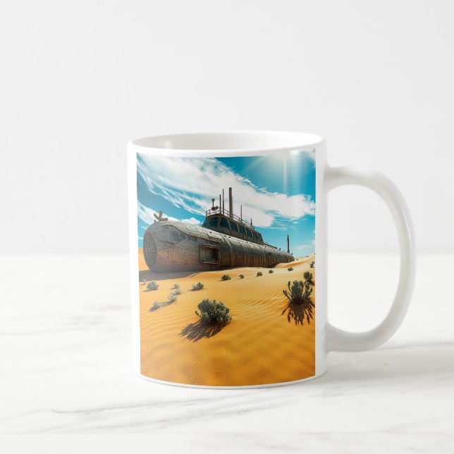Mug Sous-marin épave désert (Droite)