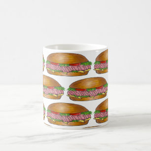 Mug Sous-marin Sandwich Ham Cheese Hoagie Sous-broyeur