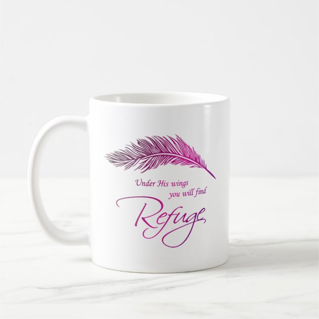 Mug Sous Ses Ailes Vous Trouverez Refuge (Gauche)