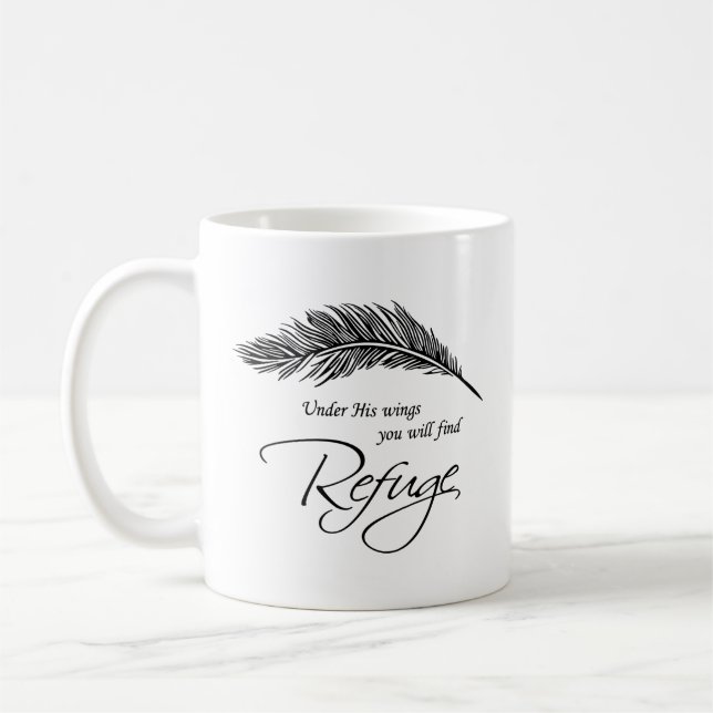 Mug Sous Ses Ailes Vous Trouverez Refuge (Gauche)
