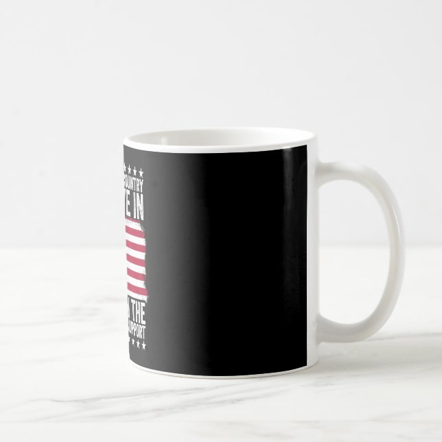 Mug Soutenez le pays dans lequel vous vivez Drapeau am (Droite)
