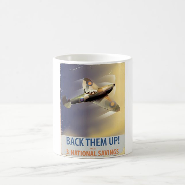 Mug Soutenez-les ! Affiche de la Seconde Guerre mondia (Centre)