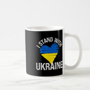 Mug Soutenez l'Ukraine Drapeau du cœur Soutenez l'Ukra