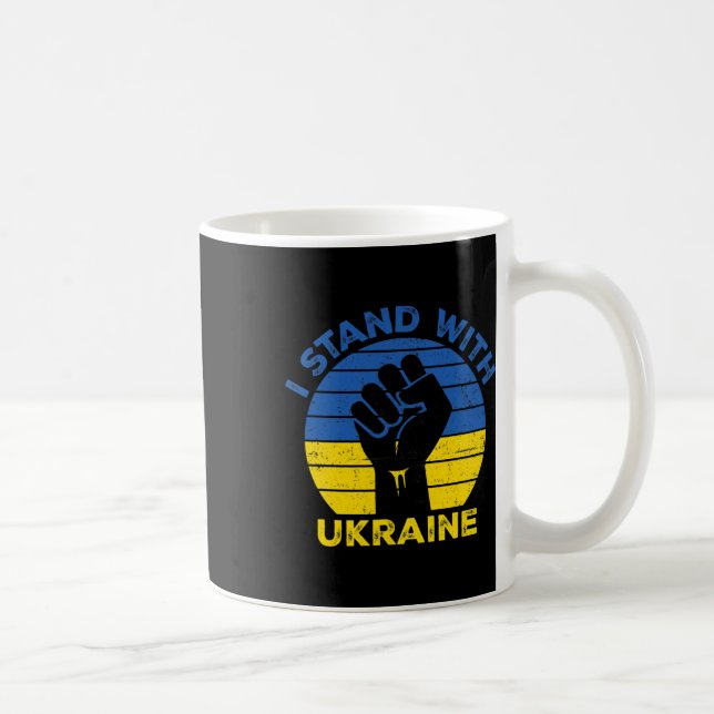 Mug Soutenez l'Ukraine Je suis avec l'Ukraine Drapeauu (Droite)