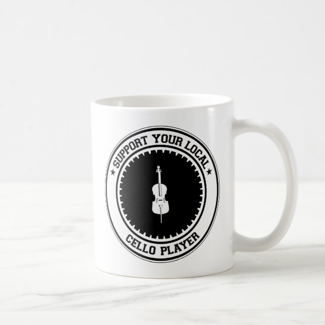 Mug Soutenez votre joueur local de violoncelle (Droite)