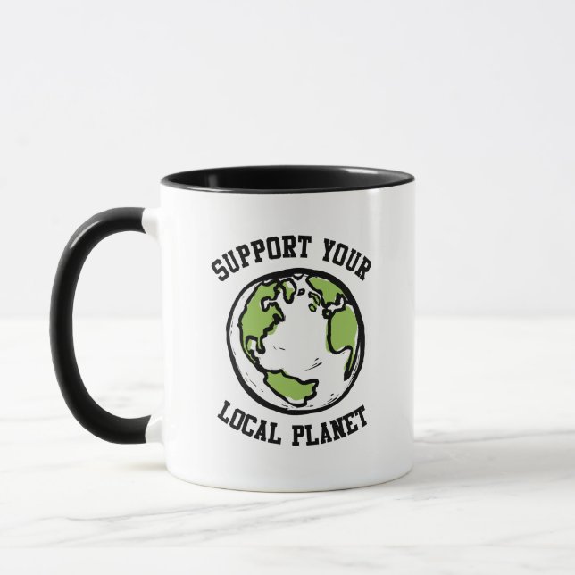 Mug Soutenez votre planète locale (Gauche)