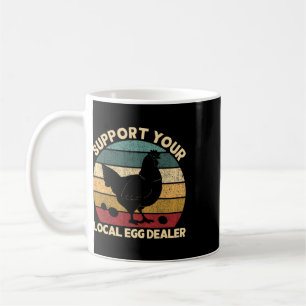 Mug Soutenez votre revendeur d'œufs local Fermier Poul