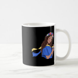 Mug Soutenir la paix en Ukraine Fille ukrainienne cœur