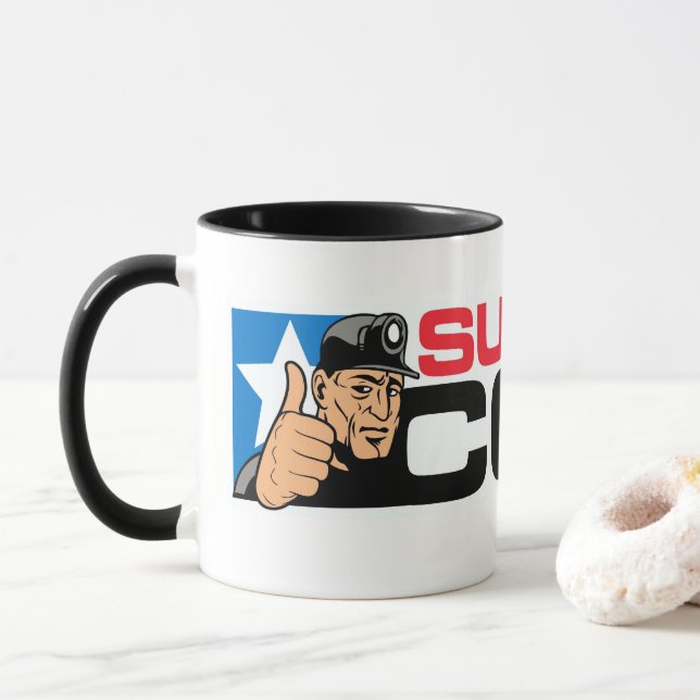 MUG SOUTENIR LE CHARBON (Avec donut)