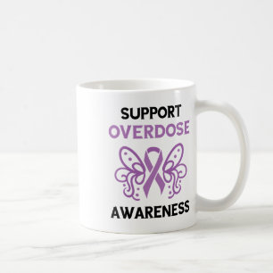 Mug Soutenir le Ruban Violet de Surdosage Sensibilisat